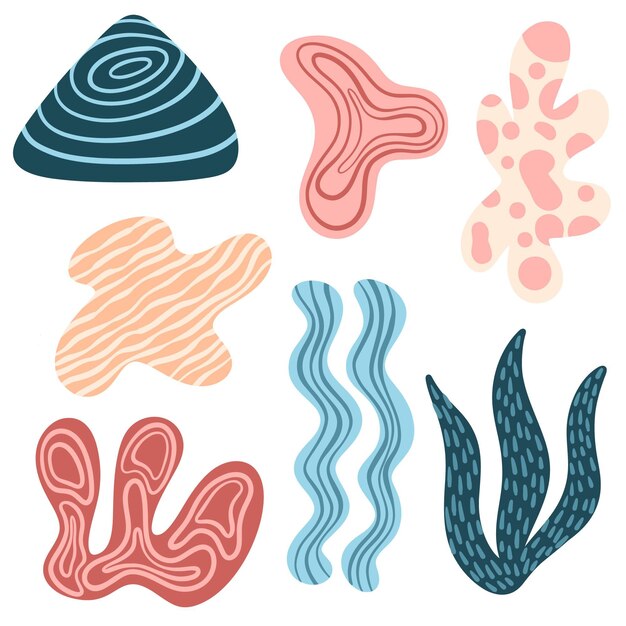 Pack de formas abstractas dibujadas a mano