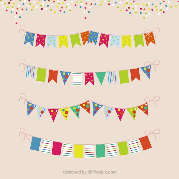 Pack de guirnaldas decorativas de fiesta 
