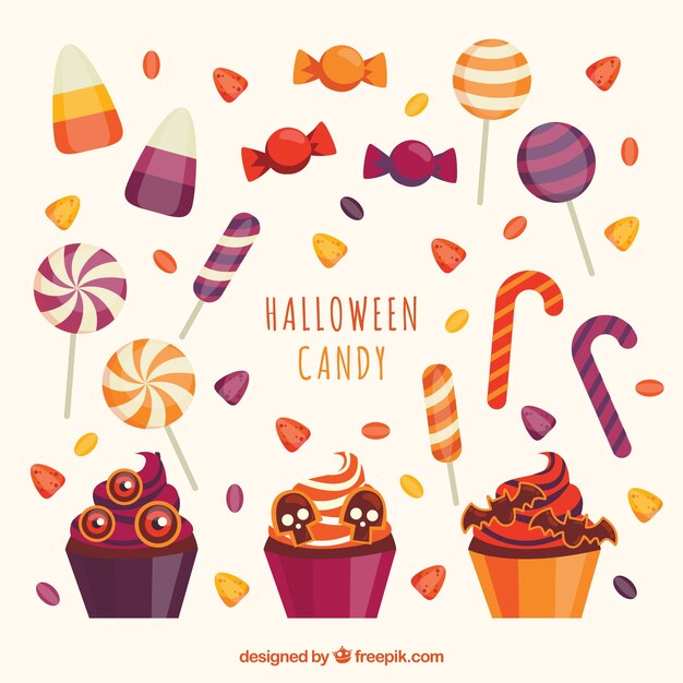 Pack de halloween con caramelos adorables
