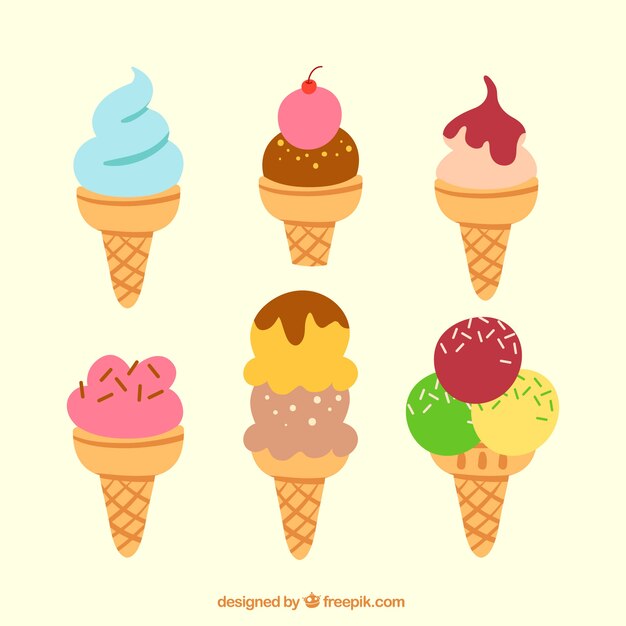 Pack de helados con galleta