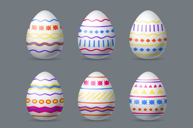 Pack de huevos de pascua realistas