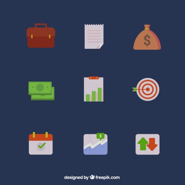 Vector gratuito pack de iconos de negocios