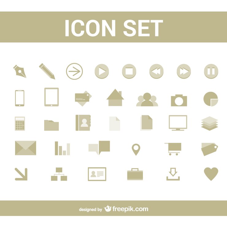 Vector gratuito pack de iconos simples de negocios y oficina