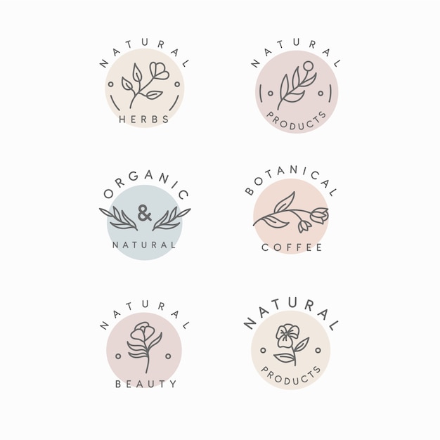 Pack de logo de estilo minimalista