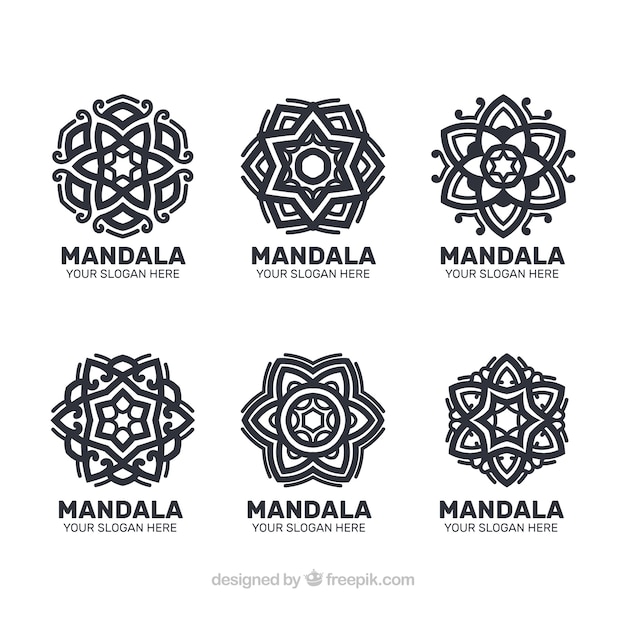 Pack de logos de  mandalas