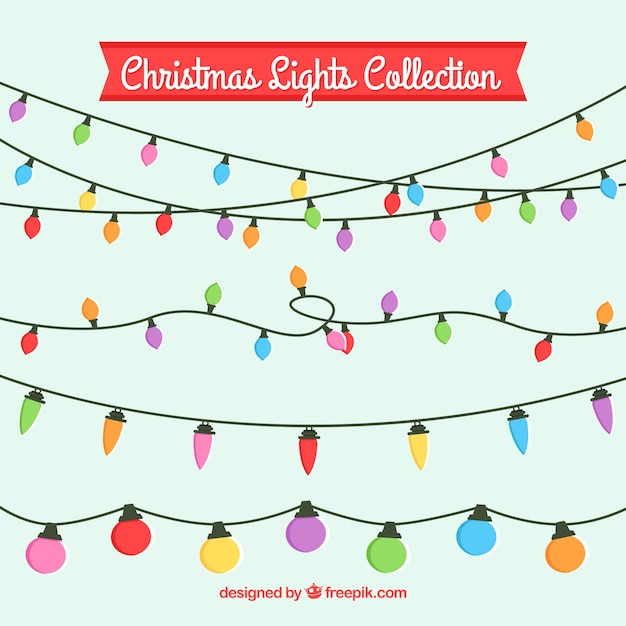 Pack de luces de navidad de colores 