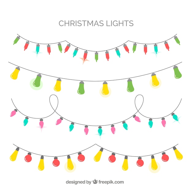 Pack de luces de navidad de colores