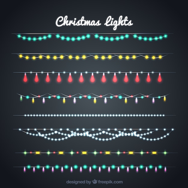 Pack de luces navideñas brillantes