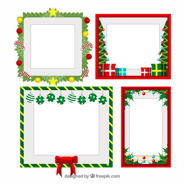 Pack de marcos navideños decorativos