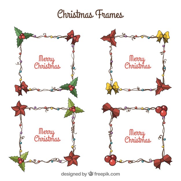 Pack de marcos navideños decorativos 