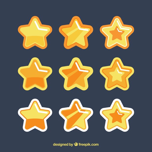 Pack de nueve estrellas