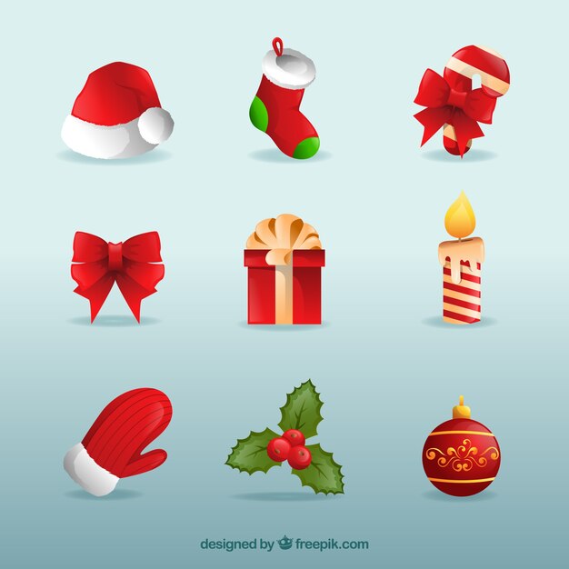 Pack de objetos de navidad 