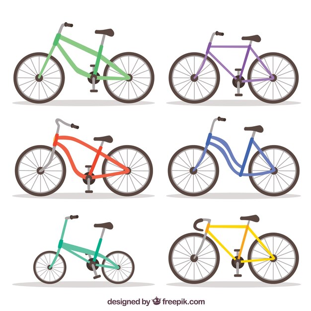 Pack original de bicicletas modernas