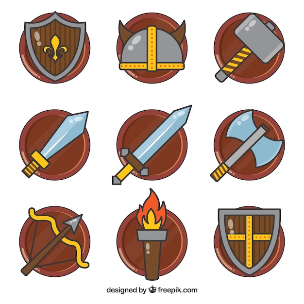 Pack original de elementos medievales