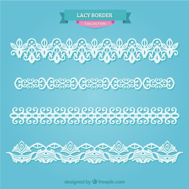 Pack de ornamentos de encaje 