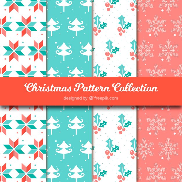 Pack de patrones decorativos de navidad