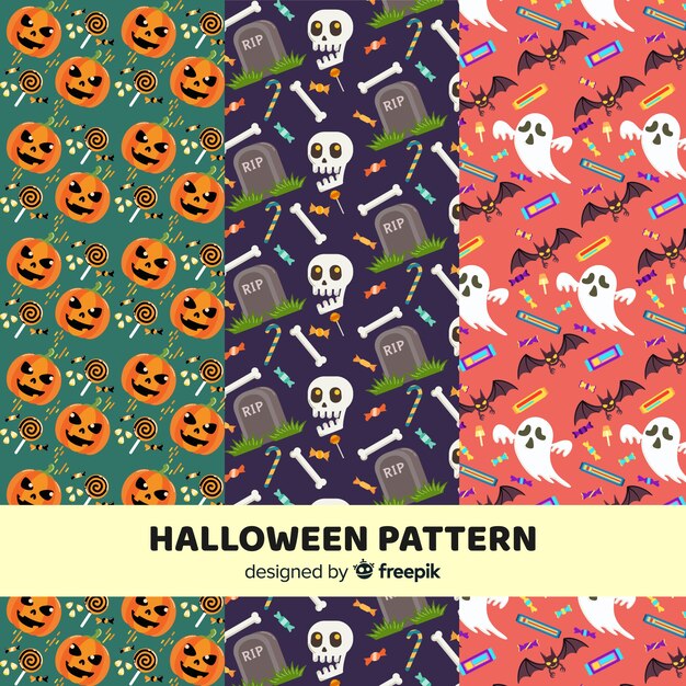 Pack de patrones de halloween