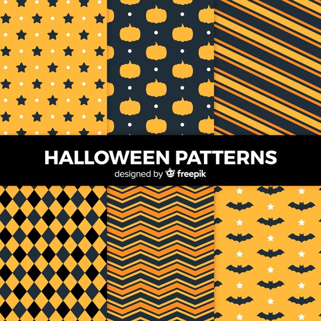 Pack de patrones de halloween