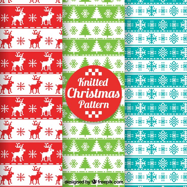 Pack de patrones de navidad de punto de cruz 