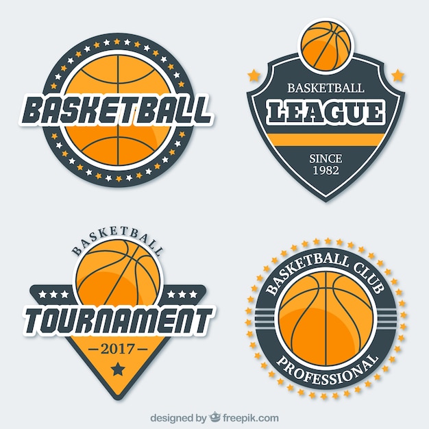 Pack de pegatinas de baloncesto 