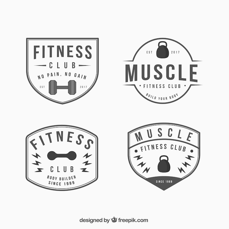 Vector gratuito pack de pegatinas vintage de crossfit 