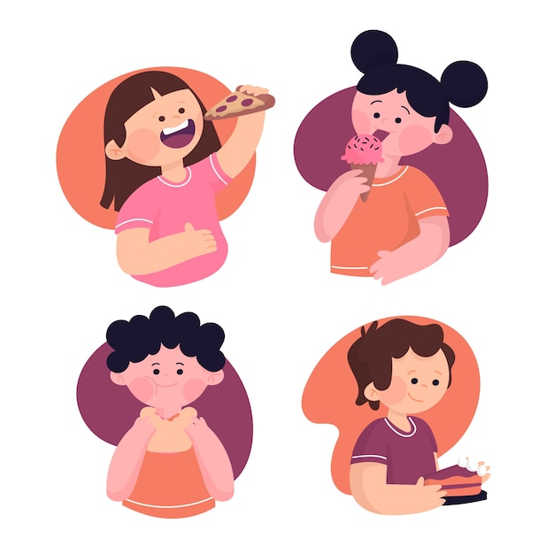Pack de personas con comida
