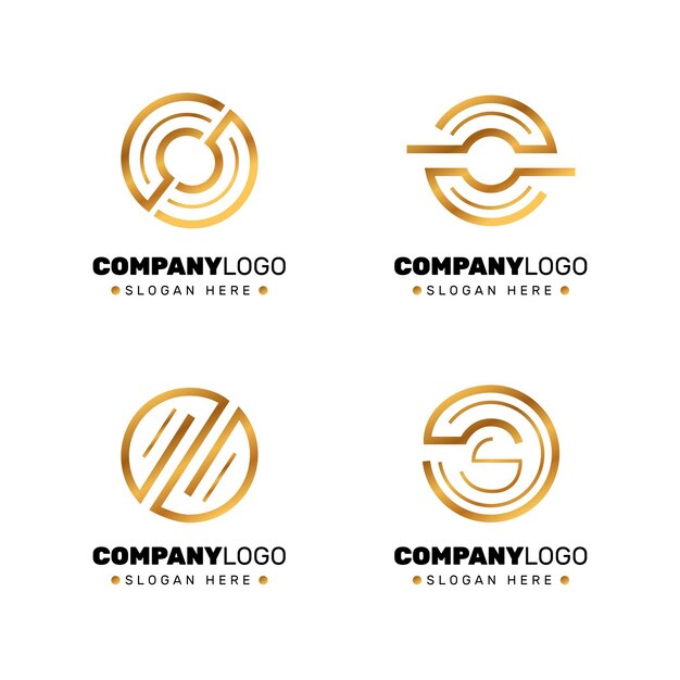 Pack de plantillas de logotipo o diseño plano