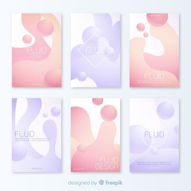 Pack poster formas dinámicas