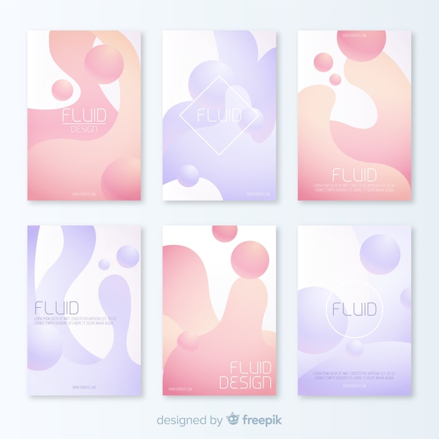 Pack poster formas dinámicas