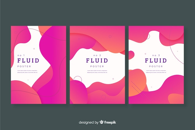 Pack poster formas fluid