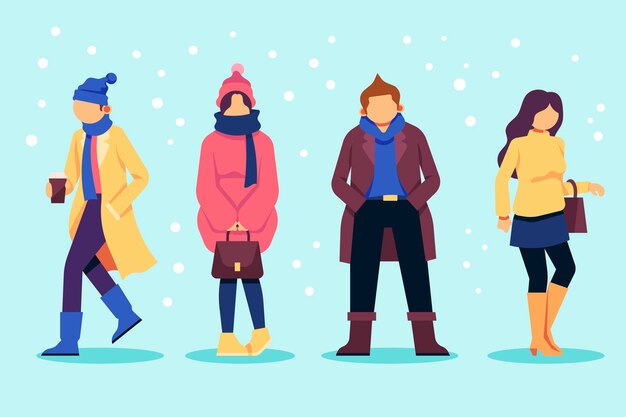 Pack de ropa de invierno para personas
