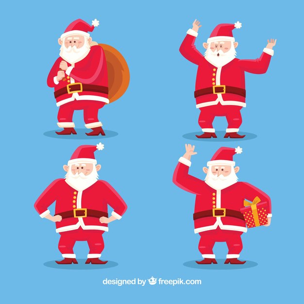 Pack de santa claus en distintas poses