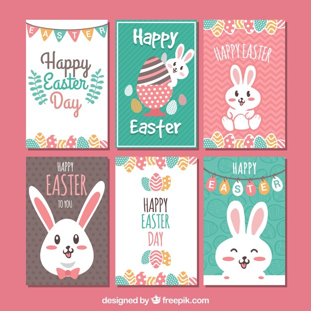 Pack de seis tarjetas de pascua