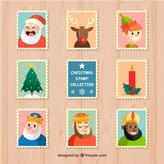 Pack  de sellos de navidad