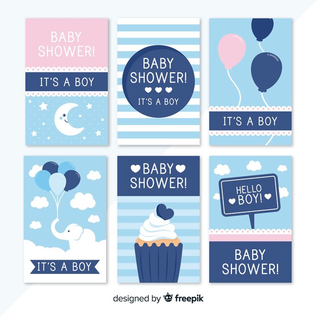 Pack de tarjetas de baby shower
