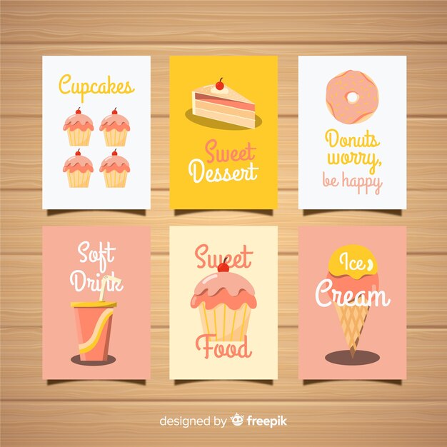 Pack tarjetas dulces