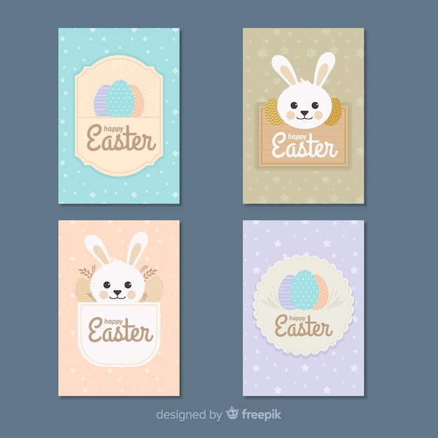 Pack tarjetas pascua planas