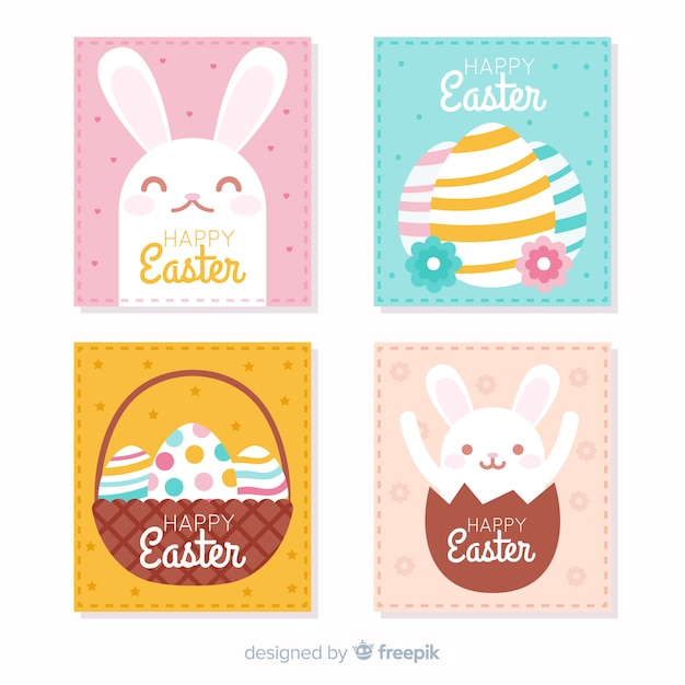 Pack tarjetas pascua planas