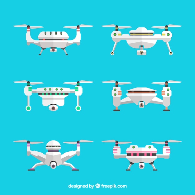 Pack tecnológico de drones modernos