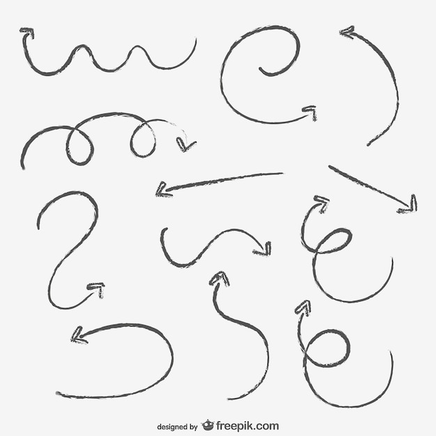 Pack de trazos de flechas