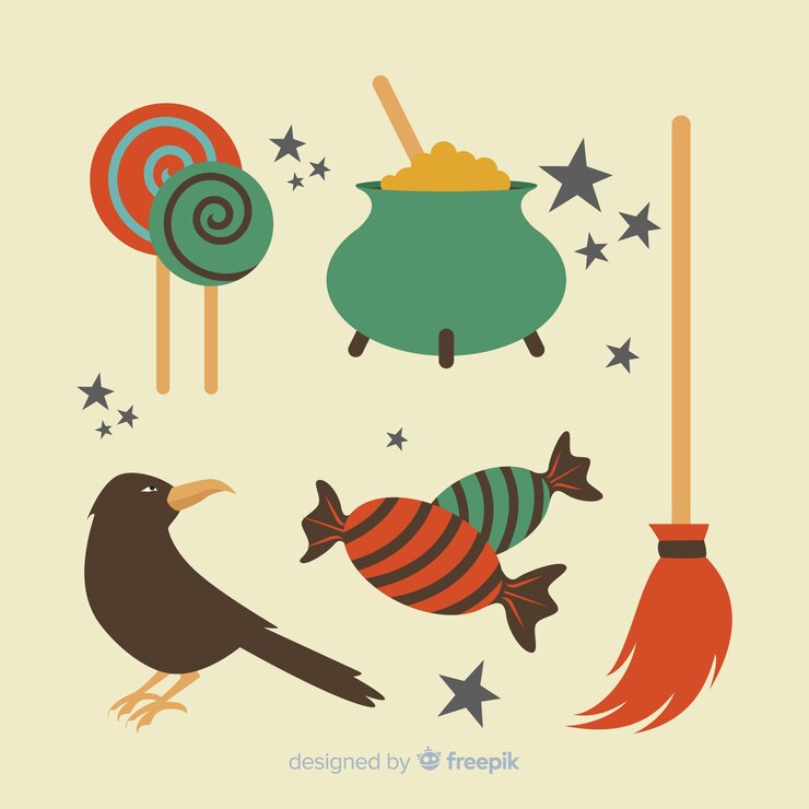 Vector gratuito pack de vectores de halloween