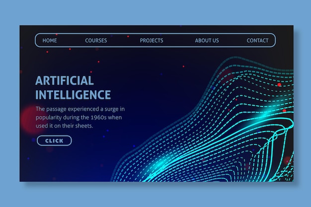 Página de aterrizaje de Inteligencia Artificial