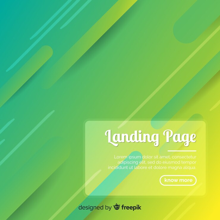 Vector gratuito página de destino abstracta geométrica