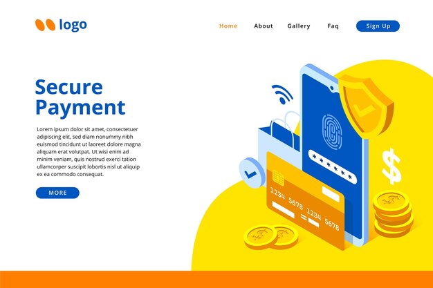 Página de destino de pago seguro