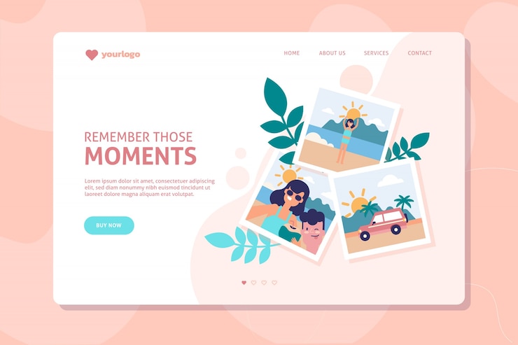 Vector gratuito página de destino de viajes