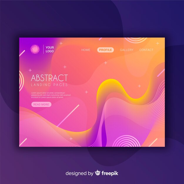 Página de inicio abstracta