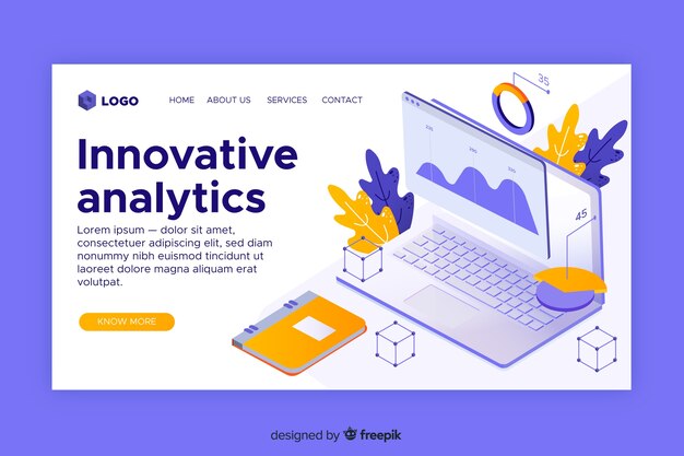 Página de inicio de análisis innovador