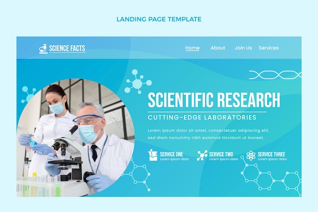 Página de inicio de ciencia degradada