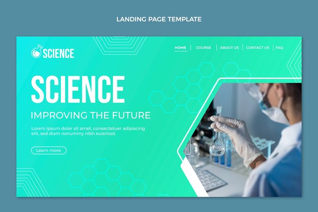Página de inicio de ciencia degradada