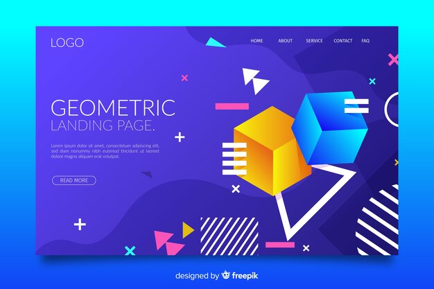 Página de inicio de la colección de formas geométricas